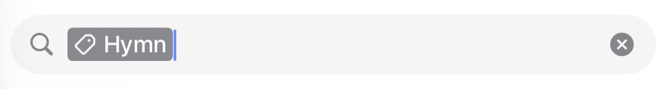 Using a tag as a search term